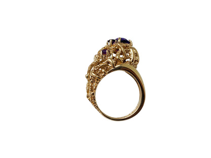 Vintage 9ct Gold Amethyst Ring