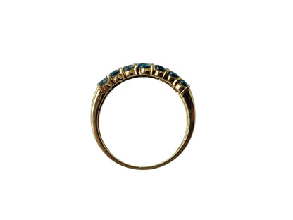 9ct Gold Topaz & Diamond Ring