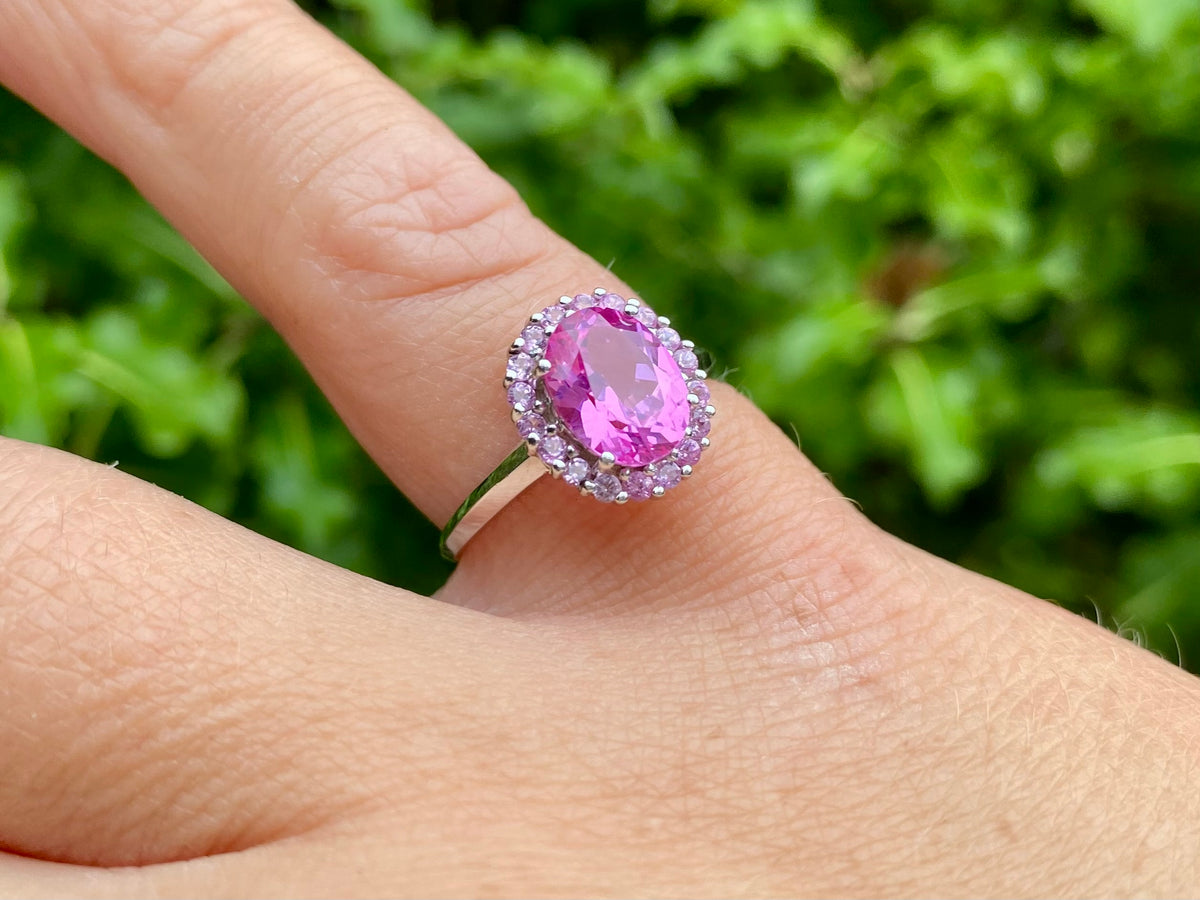 9ct Gold Pink Sapphire Ring