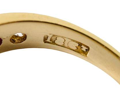 Antique 18ct Gold Ruby & Diamond Ring