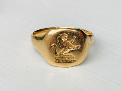 Antique 18ct Gold Seal Ring