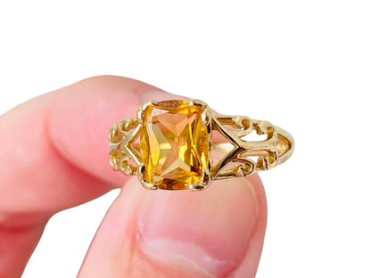 9ct Gold Citrine Ring