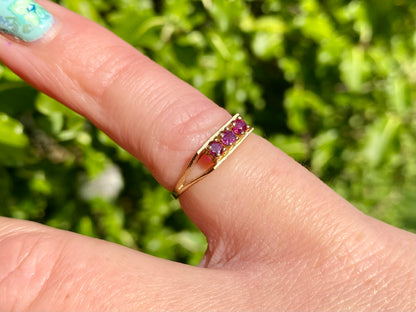Vintage 9ct Gold Ruby Ring