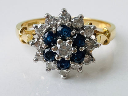 18ct Gold Sapphire & Diamond Ring