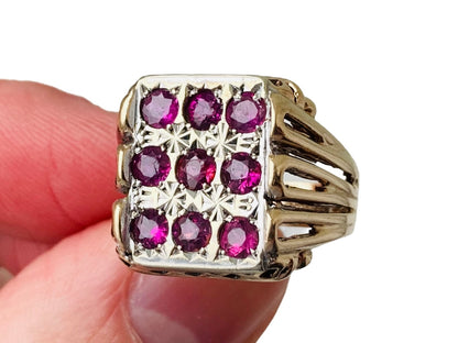 Vintage 9ct Gold Ruby Ring