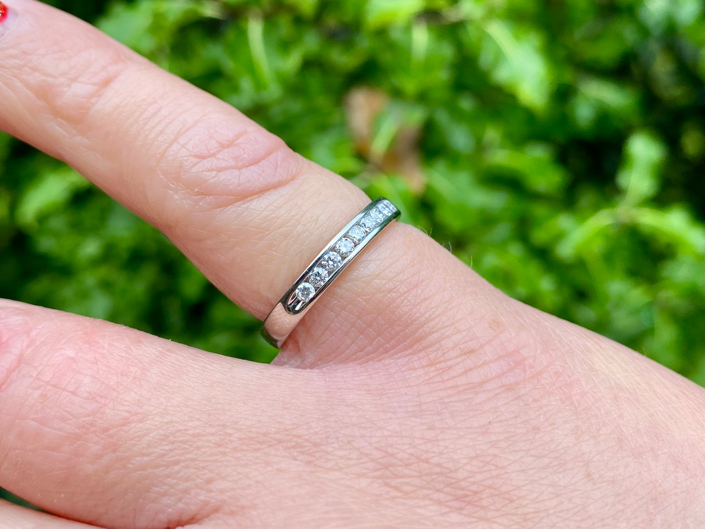 9ct Gold Nine-Stone Diamond Ring