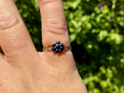 Vintage 9ct Gold Sapphire Ring