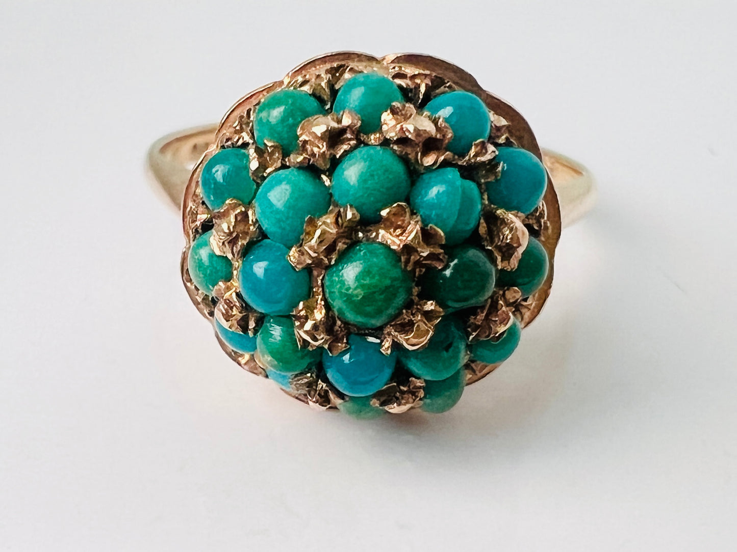 Vintage 9ct Gold Turquoise Ring