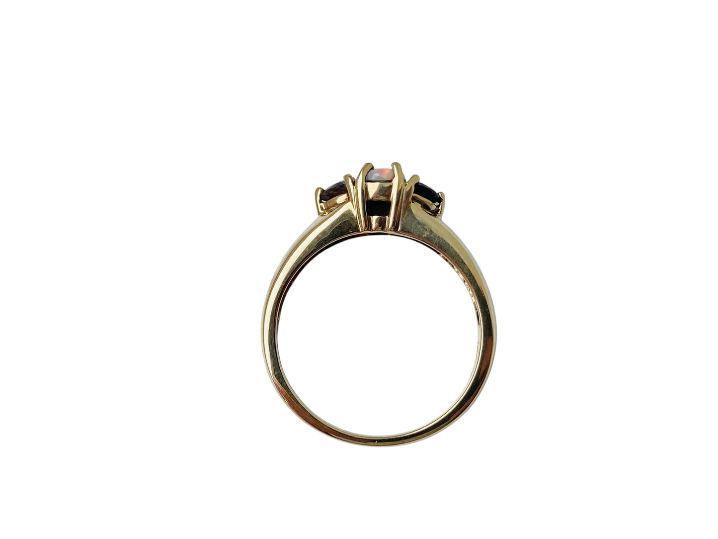 9ct Gold Opal & Tourmaline Ring