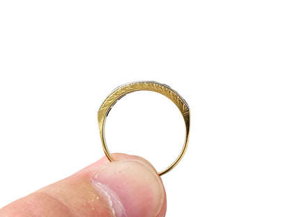 Vintage 18ct Gold Sapphire & Diamond Ring
