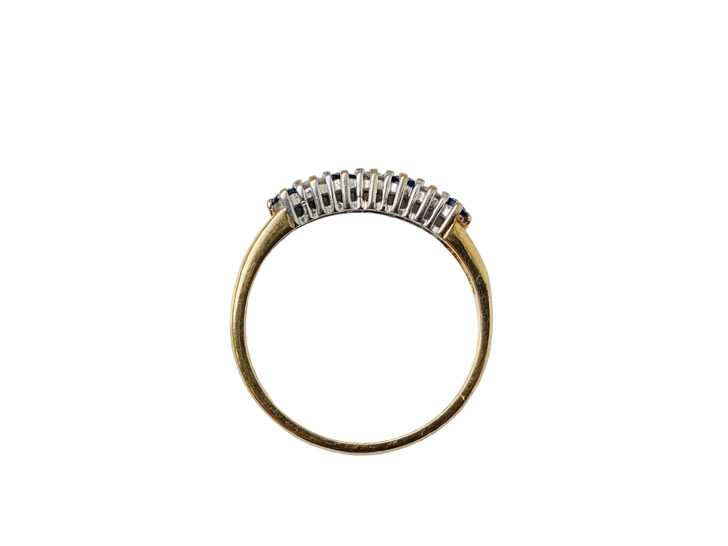 9ct Gold Sapphire & Diamond Ring