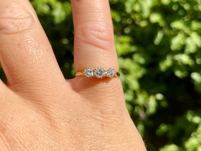 18ct Gold Three-Stone 0.50ct Diamond Ring