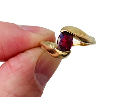 9ct Gold Rhodolite Garnet Ring