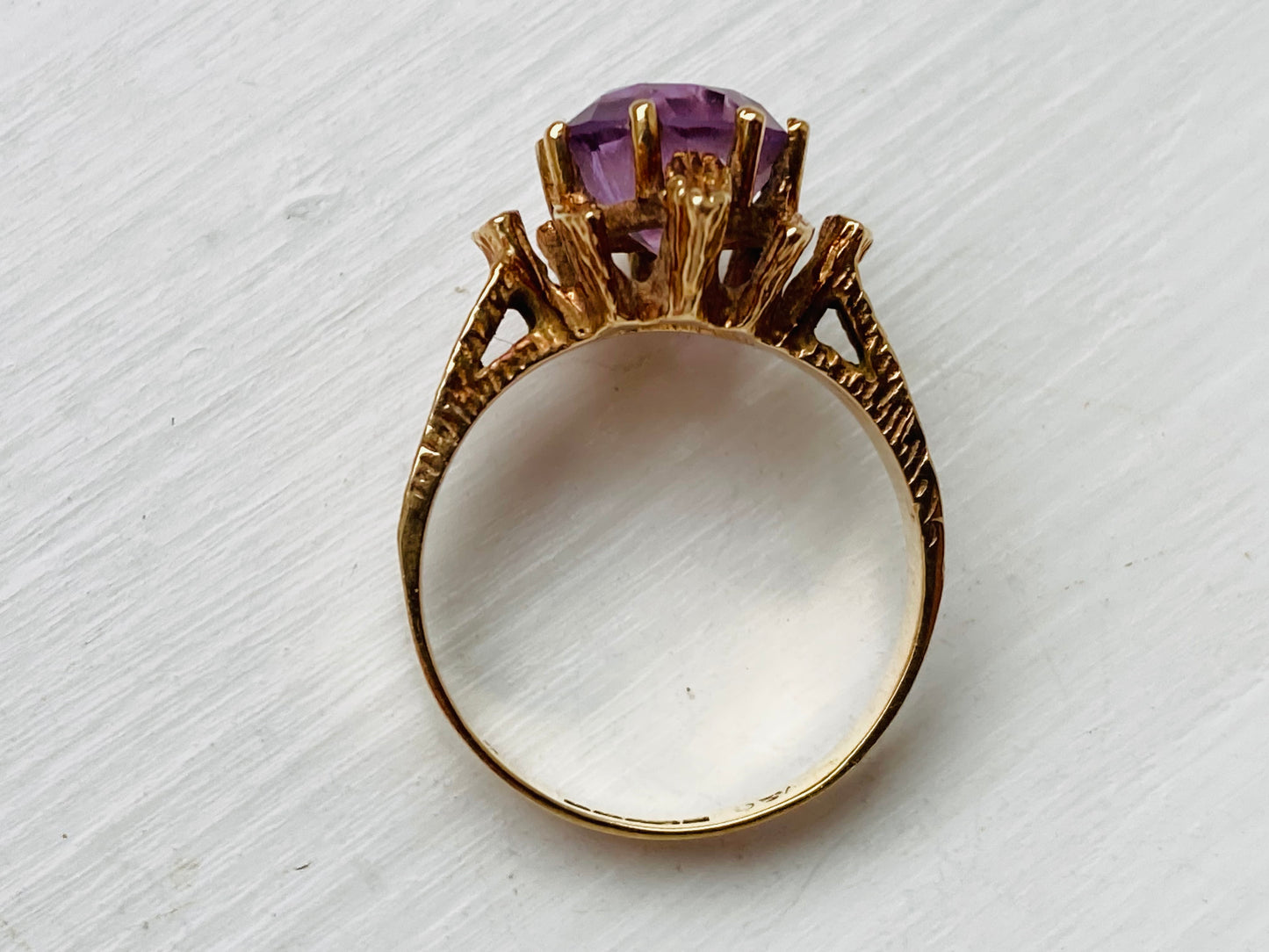 Vintage 9ct Gold Amethyst Ring