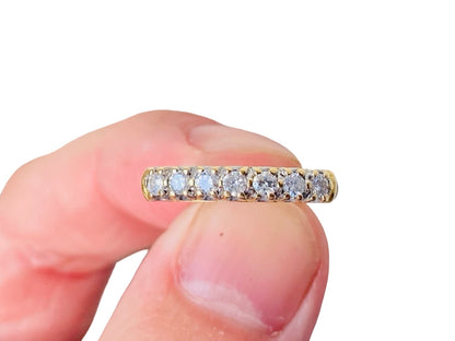 18ct Gold Seven-Stone 0.33ct Diamond Ring