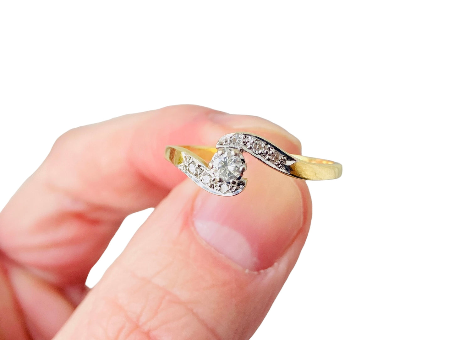 Vintage 18ct Gold Diamond Ring