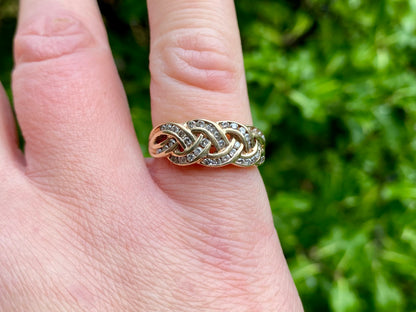 9ct Gold Diamond Ring