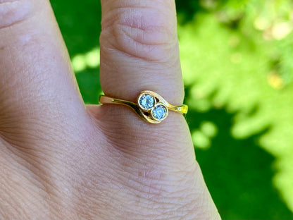 18ct Gold Two-Stone Toi Et Moi Diamond Ring