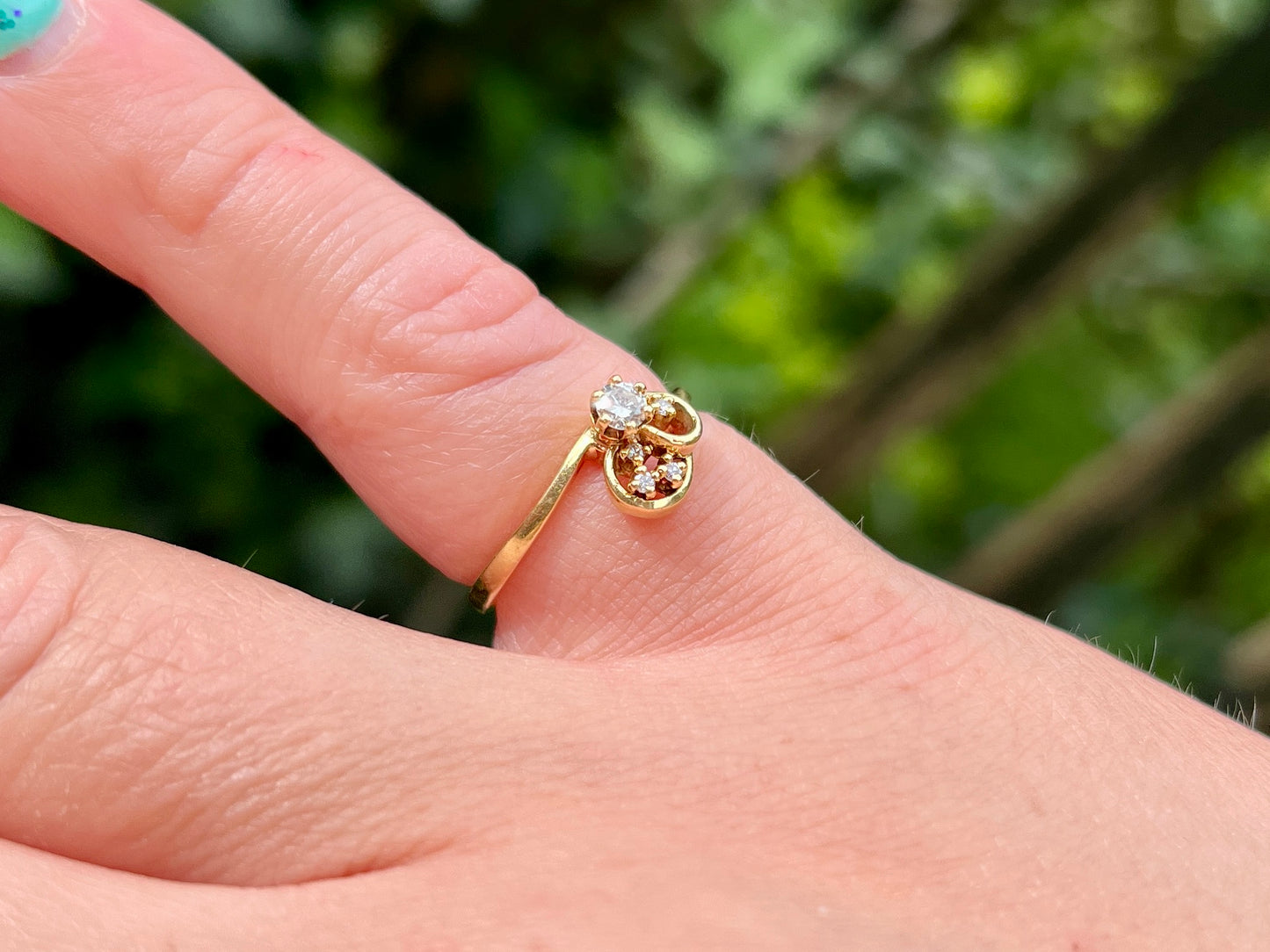 Vintage 18ct Gold Diamond Ring