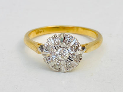 Antique 18ct Gold Diamond Ring