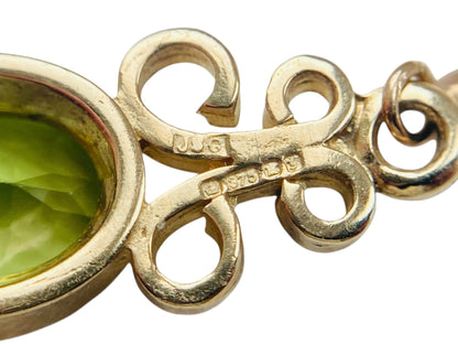 9ct Gold Peridot Earrings