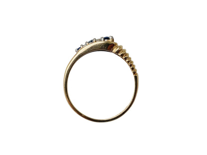 9ct Gold Sapphire & Diamond Ring