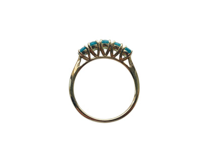 9ct Gold Blue Zircon Ring