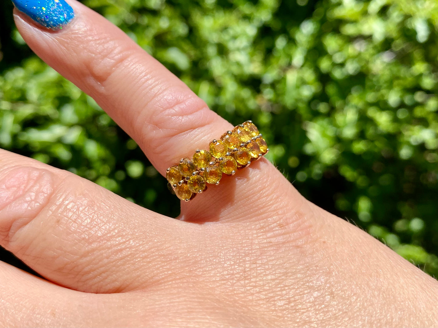 9ct Gold Yellow Sapphire Ring