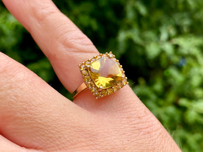 9ct Gold Citrine Ring
