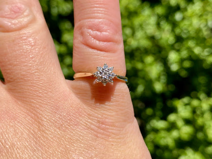 Vintage 9ct Gold Diamond Ring