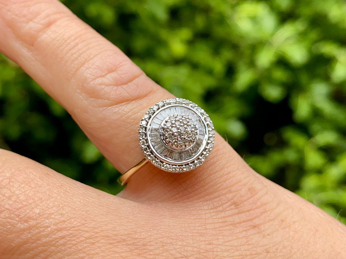 9ct Gold Diamond Ring