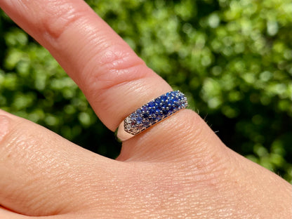 9ct Gold Sapphire & Diamond Ring