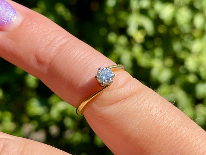 Vintage 18ct Gold Diamond Solitaire Ring