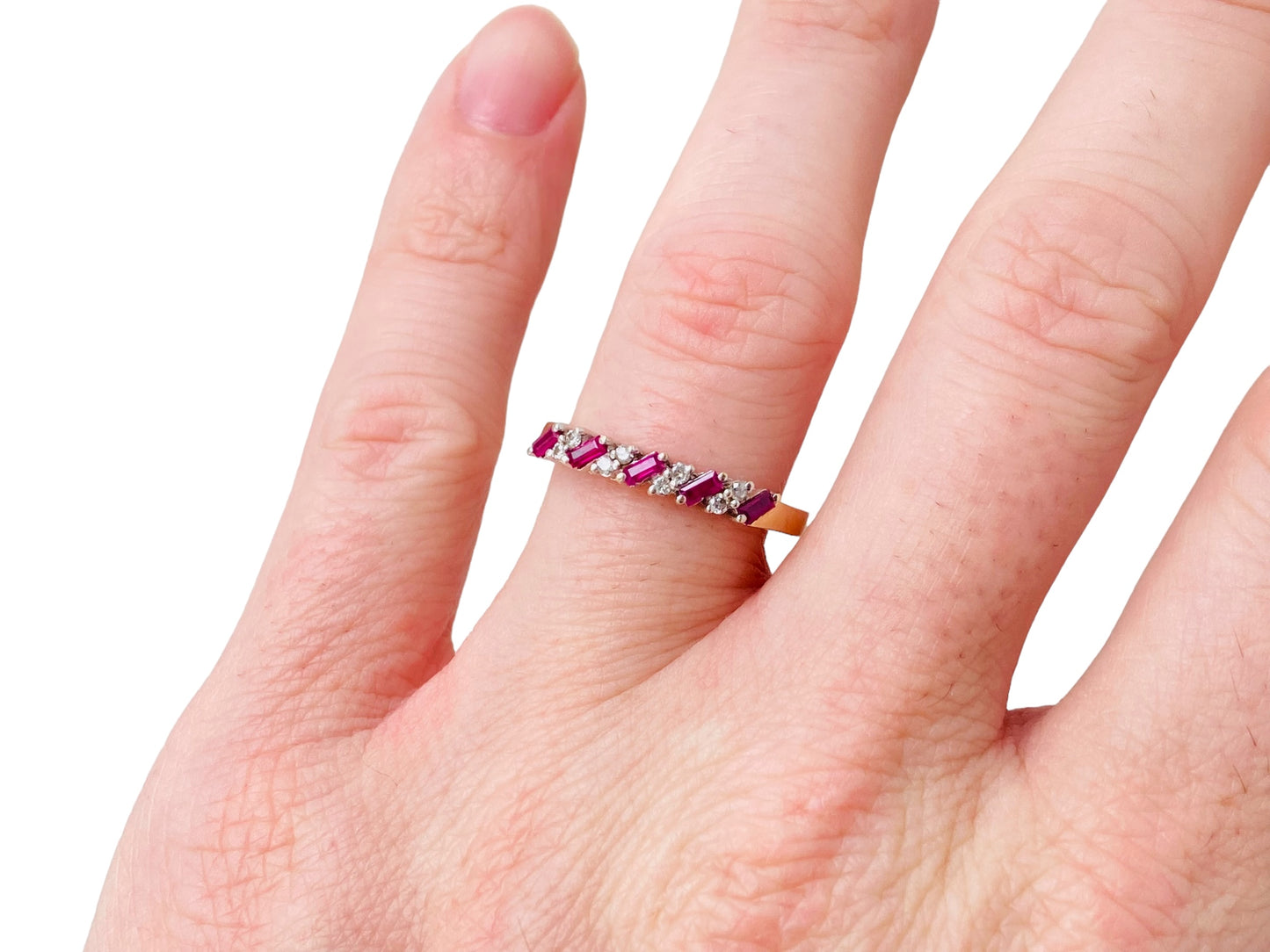 18ct Gold Ruby & Diamond Ring