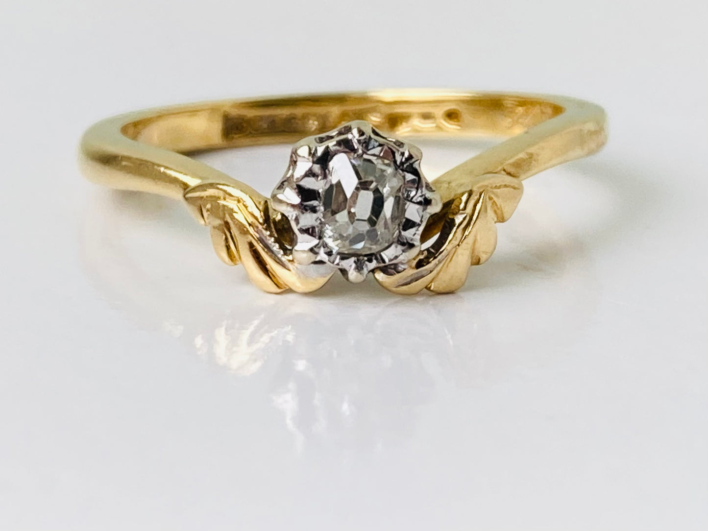 Antique 18ct Gold Diamond Ring