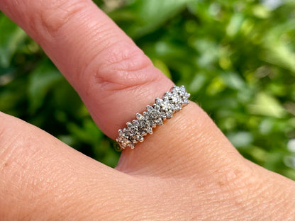 9ct Gold Diamond Cluster Ring