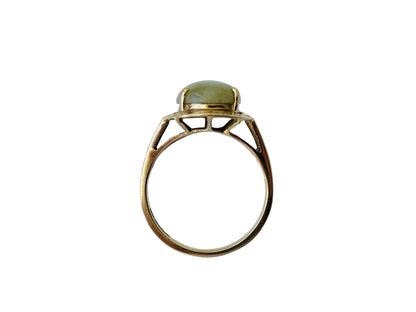 9ct Gold Jade Ring