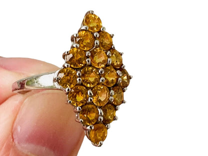 9ct Gold Orange Sapphire Ring