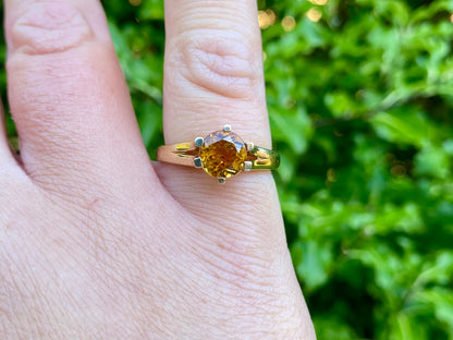 9ct Gold Citrine Ring