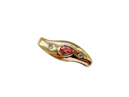 9ct Gold Pink Sapphire & Diamond Pendant