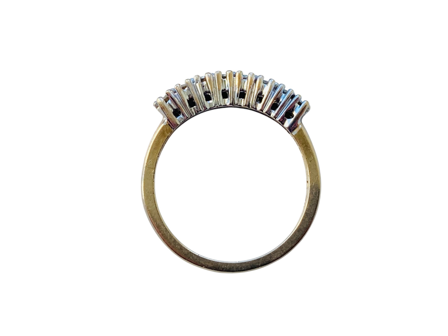 9ct Gold Diamond Eight-Stone Ring