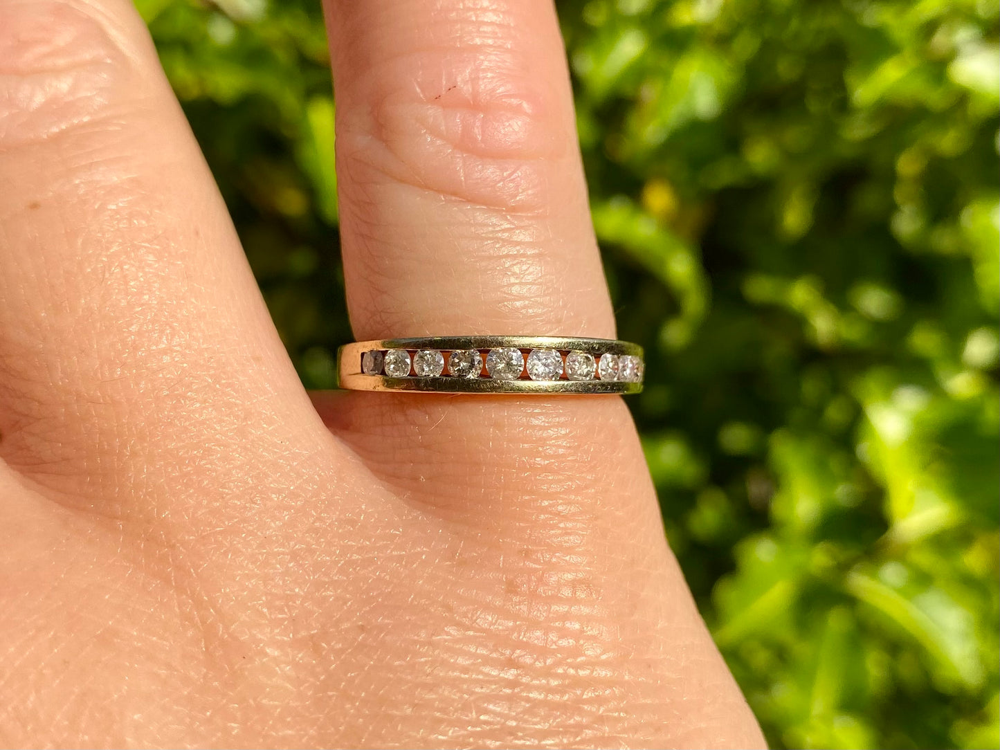 9ct Gold Eleven-Stone 0.50ct Diamond Ring