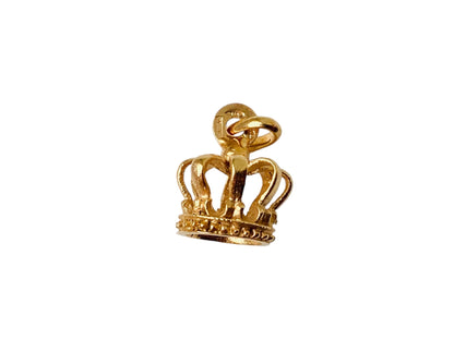 9ct Gold Crown Pendant or Charm