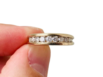 9ct Gold Nine-Stone 0.50ct Diamond Ring