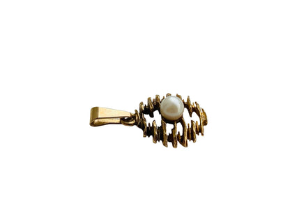 Vintage 9ct Gold Pearl Pendant