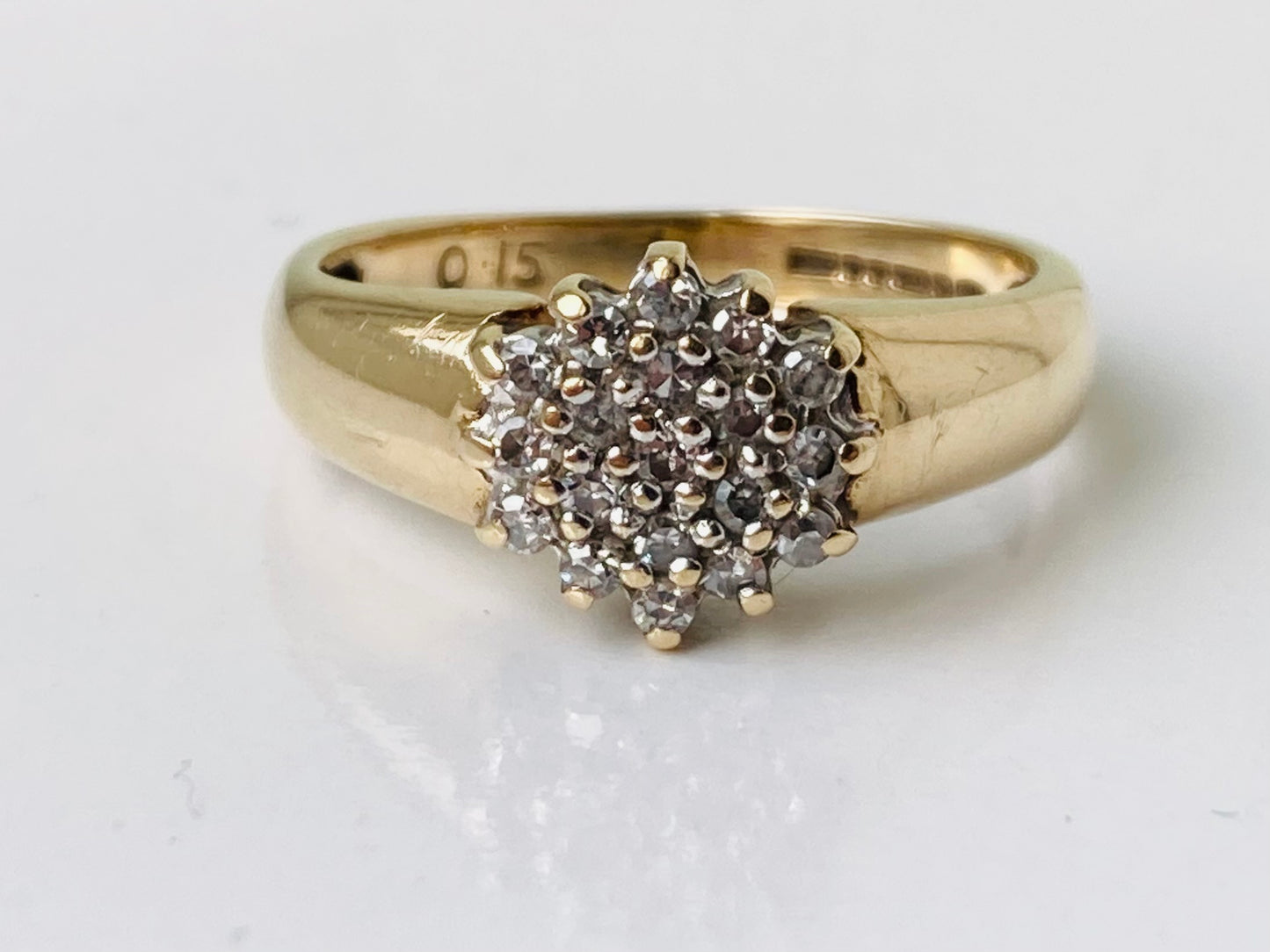 Vintage 9ct Gold Diamond Ring