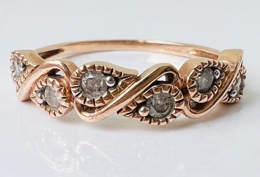 9ct Gold Diamond Ring