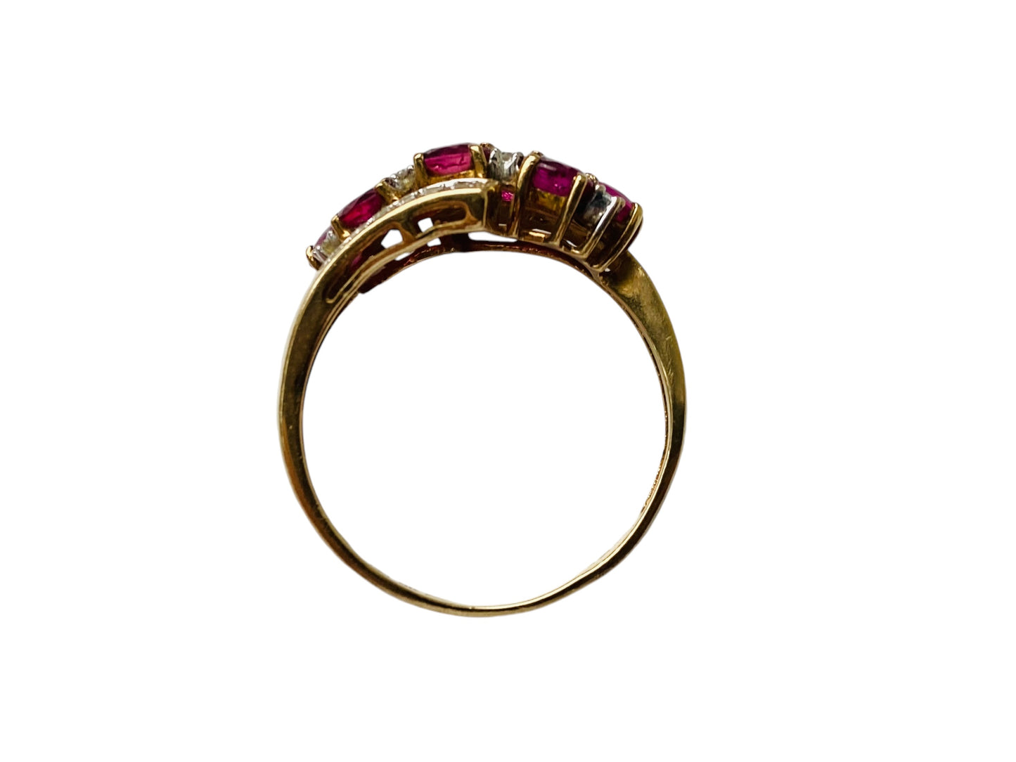 9ct Gold Ruby & Diamond Ring