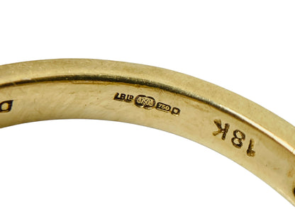 18ct Gold Diamond Wishbone/Chevron Ring