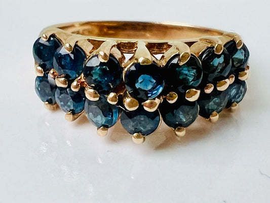 Vintage 9ct Gold Sapphire Ring